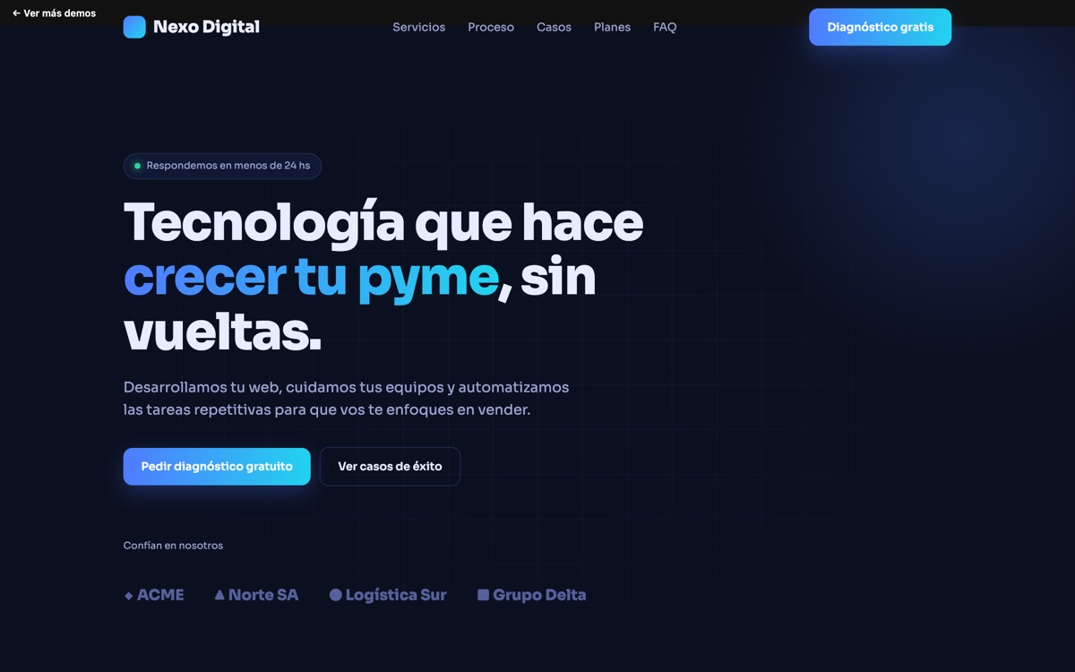 Captura del proyecto Nexo Digital